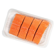 Vis Marine verse zalmfilet met huid